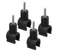QOXEZY Lot de 4 clips de fixation pour table de camping - 6 mm - 8 mm | Sécurisez ou réparez facilement votre table de camping pliante avec des clips à boucle sans outil.