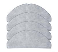 QOXEZY Lot de 4 serpillères lavables en microfibre pour aspirateur Vyzzle D10, ILIFE V20, Laresar, L10, Roidmi Eve, ROOK S, installation facile, entretien des sols propres et hygiéniques