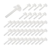 QOXEZY Lot de 40 mangeoires à abeilles en plastique pour apiculture - Outil potable à eau d'abeille blanche, 15 x 3 cm, sans odeur, compatible avec l'apiculture extérieure et les habitats de la faune