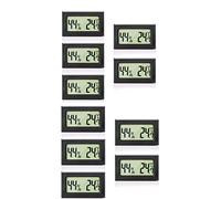 QOXEZY Lot de 5/10/15/20 mini thermomètres numériques LCD hygromètre intérieur, température électronique, humidité, hygromètre, capteur de température intérieur pour serre, bureau, cave à vin, jardin
