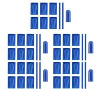 QOXEZY Lot de 5 bandes antidérapantes en silicone noir, rouge, vert, bleu ou orange pour support de téléphone de vélo, 10 x 5 x 3 cm