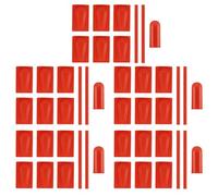 QOXEZY Lot de 5 bandes antidérapantes en silicone noir, rouge, vert, bleu ou orange pour support de téléphone de vélo, 10 x 5 x 3 cm