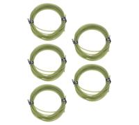 QOXEZY Lot de 5 manchons de pêche à la carpe, 2 mètres, pour matériel de pêche à la carpe, vert