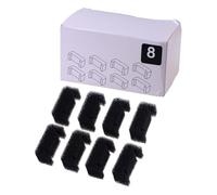 QOXEZY Lot de 8 filtres en mousse éponge noire pour fontaine à eau de chat et chien, accessoires de filtre de rechange pour fontaine à eau, 6,5 x 3 x 3 cm
