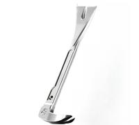 QOXEZY Marteau extracteur de clous en alliage d'acier 20,3 cm, 25,4 cm | Cet ensemble de pieds-de-biche en alliage d'acier dispose d'un design à double extrémité pour tirer les clous et marteler les