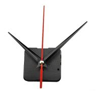 QOXEZY Mécanisme d'horloge à quartz silencieux à tige longue pour cadrans d'épaisseur de 8 à 12 mm, filetage de 23,5 mm, pièces de réparation de mouvement d'horloge murale avec aiguilles et écrous
