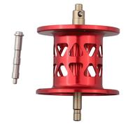 QOXEZY Modified Line Cup Mini bobine pour bobines Abu Garcia B4P4B5P5 et STX, alliage d'aluminium 7075, léger 11 g, noir/rouge/jaune/violet