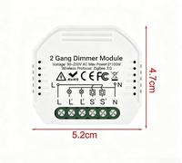 QOXEZY Module de commutation WiFi intelligent avec télécommande pour Alexa pour Tuya Prend en charge le fonctionnement d'éclairage bidirectionnel compatible avec les commutateurs européens et