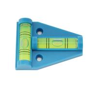 QOXEZY Niveau à bulle magnétique triangle ABS 42 x 30 x 21 mm Indicateur | Niveau à bulle magnétique compact avec indicateur fluorescent jaune-vert clair, lecture même dans des conditions de faible