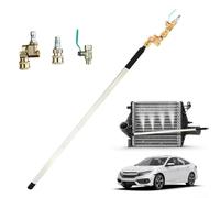 QOXEZY Outil de nettoyage de radiateur 4500 PSI | Buse de chasse d'eau en acier inoxydable | Rotation à 180° | Pour nettoyeurs haute pression | S'adapte aux compartiments moteur étroits (B)