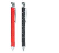 QOXEZY Outil Stylo Gel Stylo Roller Règle Niveau Tournevis | Cet outil d'écriture combine une règle, un niveau et un tournevis pour simplifier vos tâches quotidiennes.
