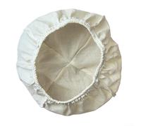 QOXEZY Panier à pain rond et ovale avec housse en tissu et doublure en coton, améliore le processus de levée de la pâte avec des matériaux naturels respirants (20 x 20 x 8 cm)