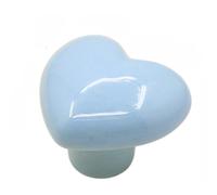 QOXEZY Poignée de placard en forme de cœur sans perçage | Ce bouton de poterie en forme de cœur offre une charmante mise à jour décorative à vos meubles avec des options de montage