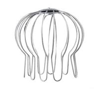 QOXEZY Protection de gouttière en acier inoxydable pour tuyau d'eau de pluie, toit et balcon, évite que les feuilles et les débris ne s'encrassent dans les canalisations du sol, installation facile