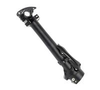 QOXEZY Rehausseur de potence pliable pour vélo, 28,6 mm réglable, en alliage d'aluminium, potence de guidon pour vélos électriques légers, noir ou argenté