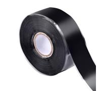 QOXEZY Ruban adhésif auto-fusible en silicone pour équipement de gym, poids, tiges de moulage et poignées d'outils - 5 cm × 300 cm - Enveloppe de gel de silice noire, isolante et non adhésive (2,5 cm