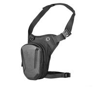 QOXEZY Sac de jambe de moto à bandoulière pour homme, sac banane imperméable avec coque rigide externe