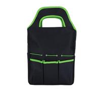 QOXEZY Sac de rangement pour outils de jardin - Tissu Oxford 600D robuste avec poignée confortable et plus de 8 poches pour accessoires d'entretien des plantes et utilisation en extérieur (vert)
