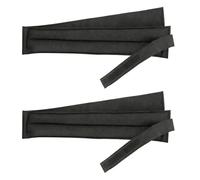 QOXEZY Sangles d'échasses pour soulager la pression - Enveloppes d'échasses en nylon robuste pour cloison sèche, 104 x 10,2 cm, respirantes et résistantes à l'usure, paire noire