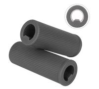 QOXEZY Silicone de qualité supérieure pour poignées de vélo compatibles avec les guidons standard de 22,2 mm - Support à fente horizontale, léger et sans déformation, 94 mm x 20 mm, gris