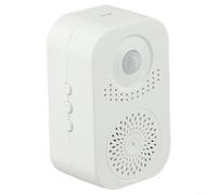 QOXEZY Sonnette de bienvenue à détecteur de mouvement avec lecture vocale enregistrable, pour réception d'entrée de magasin et alertes de sécurité, lecteur audio à détection infrarouge, installation