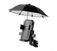 QOXEZY Support de téléphone pour moto avec parapluie pour plus de sécurité et de visibilité (parapluie de guidon)