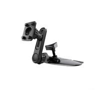 QOXEZY Support de téléphone pour voiture avec fente CD rotative à 360° pour écran CarPlay - Bras réglable - Prise en main stable - Noir - ABS