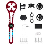 QOXEZY Support multifonction en alliage d'aluminium pour ordinateur de vélo avec boussole pour Garmin et pour ordinateur de cyclisme Bryton, compatible avec les caméras de sport et les lumières de