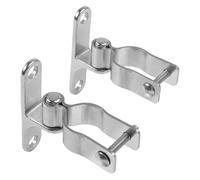 QOXEZY Supports de charnière en acier inoxydable 304 pour structures extérieures - Kit de montage de tuyau OD de 35 mm, conception de charge de 6 mm d'épaisseur pour portails de jardin et applications