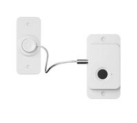 QOXEZY Système de sécurité numérique à reconnaissance d'empreintes digitales pour porte et fenêtre avec chargement USB pour tiroir, armoire, réfrigérateur, espacement de ventilation réglable (blanc)