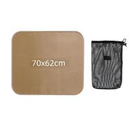 QOXEZY Tapis de protection pour barbecue - Résistant à la chaleur - Tapis de barbecue ignifuge pour patio, terrasse et camping, construction en fibre de verre, résistant à l'huile et à l'eau, S-XL (Xl