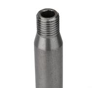 QOXEZY Tige d'extension en émeri avec filetage M22 pour forets diamantés, tuyau en acier résistant à l'usure pour MATRIX pour perçage de béton armé, argenté (230 mm)