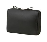 QOXEZY Trousse de maquillage de voyage portable en polyester | Cette pochette compacte en polyester garde vos cosmétiques quotidiens bien organisés et protégés pendant que vous voyagez.