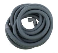 QOXEZY Tuyau d'évacuation en polypropylène pour machine à laver et lave-vaisselle avec raccord coudé de 22 mm à 23 mm, compatible avec sortie de 20 mm à 21 mm, longueur de 6 m ou 8 m