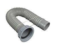 QOXEZY Tuyau d'évacuation flexible extensible avec 58 mm de diamètre extérieur, tuyau d'évacuation flexible et extensible, pour baignoire, lavabo, égouttoir, toilettes, 60 cm