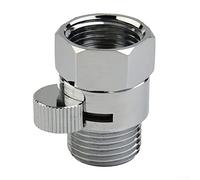 QOXEZY Vanne d'arrêt rapide pour contrôle du débit du pommeau de douche, construction en laiton massif avec finition chromée polie, parfaite pour les douches de salle de bain ou les pulvérisateurs à