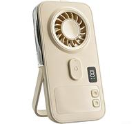 QOXEZY Ventilateur à main portable avec eau pour brumisateur - Réservoir de 34 ml - Rechargeable par USB-C - Petit ventilateur turbo pour extérieur, randonnée, gym, bureau, aide au refroidissement