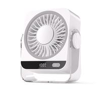 QOXEZY Ventilateur de bureau rechargeable silencieux USB portable | Ce ventilateur de bureau rechargeable silencieux offre jusqu'à dix-huit heures de refroidissement avec un confort personnel