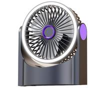 QOXEZY Ventilateur de table rechargeable silencieux USB 1200 mAh | Fonctionne silencieusement grâce à la technologie à faible bruit, ce qui le rend idéal pour les chambres