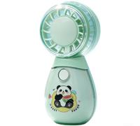 QOXEZY Ventilateur portatif rechargeable Turbo Wind 3 modes silencieux pour bureau camping Rose (vert)