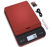 QP Balance d'expédition, 39 kg/2,8 g, balance numérique pour colis, balance postale avec fonction de maintien/tare, écran LCD rétroéclairé, support rabattable, balance d'expédition pour petites entreprises, batterie et mètre ruban inclus