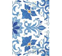 qp Books Planificador: Cubierta de azulejos de flores, Planificador personalizable y diseñado con ejemplos e ideas para ayudarle mejor en su vida diaria.