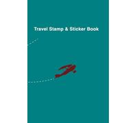 qp Books Travel Stamp Book: Little Maroon Plane Cover, Perfect for travelers and the backpacking community. Collect and log your memorable moments