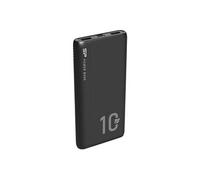 QP15 - Banque d'alimentation - 10000 mAh - 18 watt - 3 A - PD, QC 3.0 - 3 connecteurs de sortie (2 x USB, USB-C) - noir
