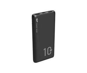 QP15 - Banque d'alimentation - 10000 mAh - 18 watt - 3 A - PD, QC 3.0 - 3 connecteurs de sortie (2 x USB, USB-C) - noir