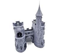 QP3D - Château de Portail Barbican - Terrain de Construction Fantastique pour Table et RPG Miniatures de 28 à 32 mm Accessoires de Jeu de Guerre DND D&D, imprimé en 3D et pouvant être Peint