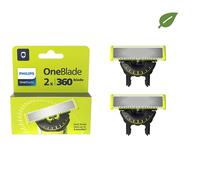 QP420/55 Lots de 2 Lames de rechange tondeuse OneBlade visage + corps Philips OneBlade
