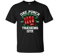 Qp6Ker Star One Punch Gym Men's Cotton Tee T Shirts T-Shirts Shirt Black M