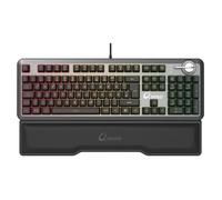 QPAD - MK-95-DE PRO - Clavier gaming mécanique à commutateur, avec rétro-éclairage RGB et repose-paume, capuchons de touches à