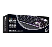 - MK-95-DE PRO - Clavier gaming mécanique à commutateur, avec rétro-éclairage RGB et repose-paume, capuchons de touches à peindre, disposition DE